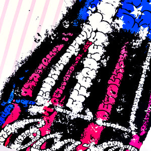 TILT 'Coke' (2015) Screen Print (pink lines) (#19)