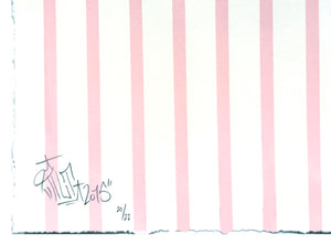 TILT 'Coke' (2015) Screen Print (pink lines)