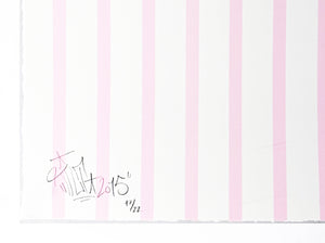 TILT 'Coke' (pink lines) Screen Print - Signari Gallery 