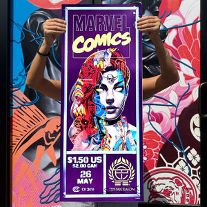 TRISTAN EATON x Marvel 'Mystique' (2024) Hand-Signed Poster