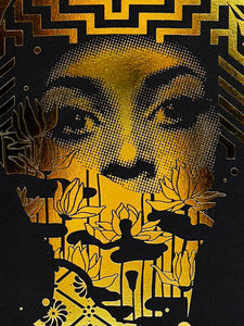 TRISTAN EATON 'Strange Future' (2019) Gold Foil Print - Signari Gallery 