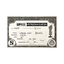 Load image into Gallery viewer, TRISTAN EATON &#39;Uprise Fist&#39; (2023) Rare Vinyl Art Sculpture (black)
