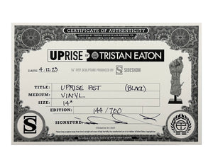 TRISTAN EATON 'Uprise Fist' (2023) Vinyl Art Sculpture - Signari Gallery 