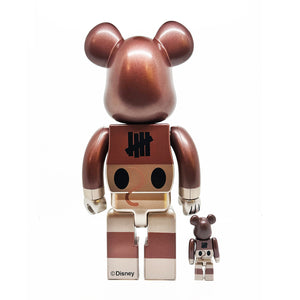 UNDEFEATED x Be@rbrick 'True Original' (2018) Designer Art Figure Set (bronze)