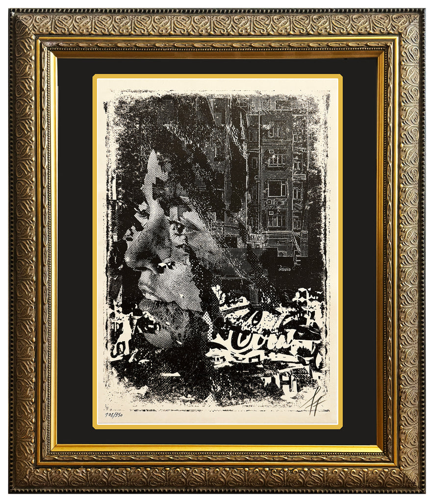 VHILS 'Coca-Cola Girl' (2018) RARE Custom Framed Risograph Print - Signari Gallery 