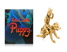 Load image into Gallery viewer, VICTOR CASTILLO &#39;Puppy&#39; (gold) Vinyl Art Figure - Signari Gallery 