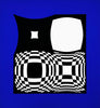 VICTOR VASARELY 'Japet' (1973) RARE Vintage Serigraph Print