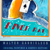 WALTER GABRIELSON 'Poker Faces: River Rat' (2005) Rare Offset Lithograph Poster