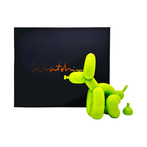 WHATSHISNAME 'POPek Mini' (2025) Resin Balloon Dog Figure (green)