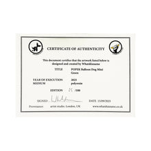 Load image into Gallery viewer, WHATSHISNAME &#39;POPek Mini&#39; (2025) Resin Balloon Dog Figure (green)*