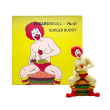 Load image into Gallery viewer, WIZARD SKULL x Hunt Tokyo 'Burger Buddy' (2023) Limited Edition Designer Art Figure (vintage) - Signari Gallery 