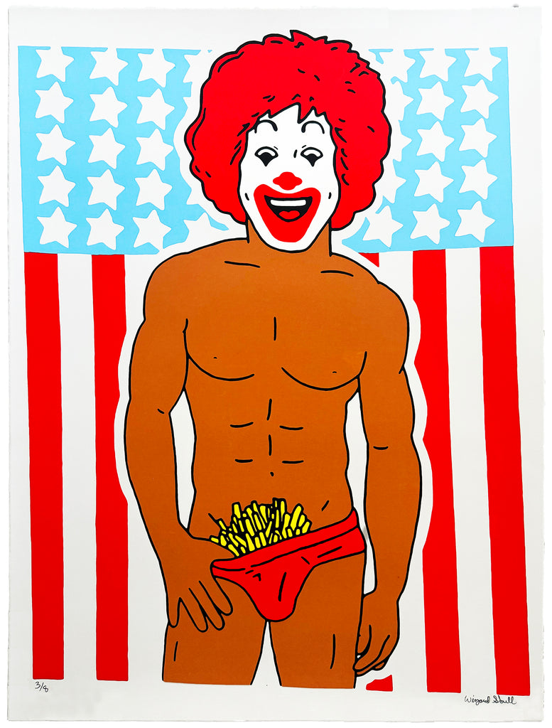 WIZARD SKULL 'Sexy Ronald' (2024) 6-Color Screen Print (variant 2) - Signari Gallery 
