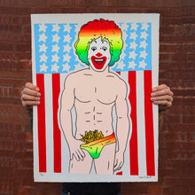 Load image into Gallery viewer, WIZARD SKULL 'Sexy Ronald' (2024) 6-Color Screen Print (rainbow) - Signari Gallery 