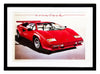 WOLFGANG KUZEL 'Lamborghini Countach' (1982) Custom Framed Lithograph* - Signari Gallery 