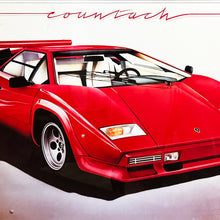 Load image into Gallery viewer, WOLFGANG KUZEL 'Lamborghini Countach' (1982) Custom Framed Lithograph* - Signari Gallery 