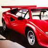 WOLFGANG KUZEL 'Lamborghini Countach' (1982) Custom Framed Lithograph* - Signari Gallery 