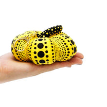 Load image into Gallery viewer, YAYOI KUSAMA 'Soft Sculpture Pumpkin' (2022) Collectible Plush Keychain (yellow)