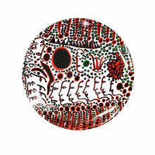 Load image into Gallery viewer, YAYOI KUSAMA &#39;Women Wait for Love...&#39; (2018) Bone China Dinner Plate