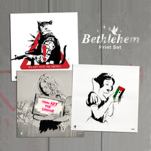 Load image into Gallery viewer, ZEDSY 'Bethlehem' (2017) Rare 3-Screen Print (Dismaland) SET