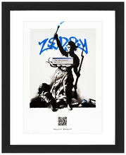 Load image into Gallery viewer, ZEDSY &#39;Zedsy in Paris&#39; (2022) Original (framed) Promotional Mini-Print