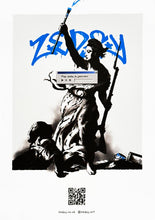 Load image into Gallery viewer, ZEDSY &#39;Zedsy in Paris&#39; (2022) Original (framed) Promotional Mini-Print