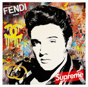 AGENT X 'Elvis: Suspicious Conversation' Giclêe Print - Signari Gallery 