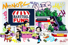 Load image into Gallery viewer, ALEC MONOPOLY &#39;Barstool Fund&#39; Screen Print (#848)