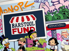 Load image into Gallery viewer, ALEC MONOPOLY &#39;Barstool Fund&#39; Screen Print (#848)