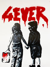 Load image into Gallery viewer, ALESSIO B &#39;4 Ever&#39; (white/red) Hand-Finished Screen Print (AP) - Signari Gallery 