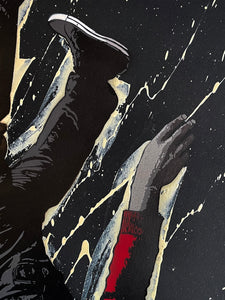 ALIAS 'Icarus' (black) Hand-Painted Stencil on Paper