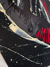 Load image into Gallery viewer, ALIAS &#39;Icarus&#39; (black) Hand-Painted Stencil on Paper