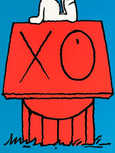 Load image into Gallery viewer, ANDRÉ SARAIVA &#39;Snoopy and Woodstock on Red House&#39; Screen Print