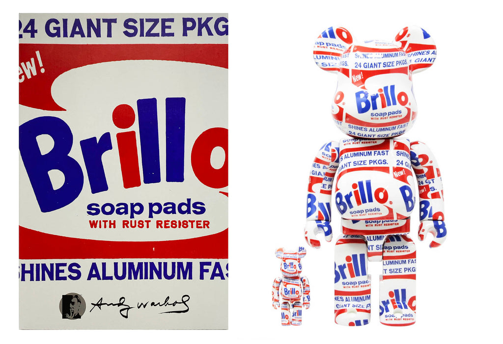 ANDY WARHOL x BE@RBRICK 'Brillo' Art Figure Set