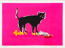 Load image into Gallery viewer, ANTHONY LISTER &#39;Puss in Heels&#39; Hand-Painted Screen Print - Signari Gallery 