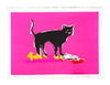 ANTHONY LISTER 'Puss in Heels' Hand-Painted Screen Print - Signari Gallery 