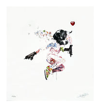Load image into Gallery viewer, ANTONY MICALLEF &#39;Uzi Lover I&#39; Rare Framed Offset Lithograph - Signari Gallery 