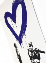 Load image into Gallery viewer, ARMANDO CHAINSAWHANDS &#39;Soldier of Love&#39; (purple) Screen Print - Signari Gallery 
