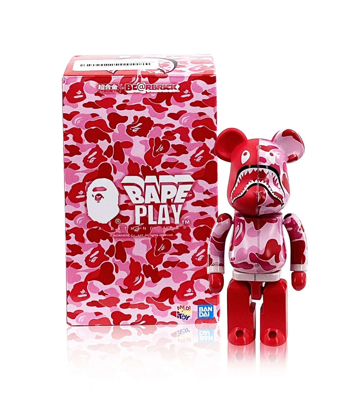 超合金 BE@RBRICK BAPE® ABC CAMO SHARK PINK-