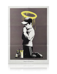 BANKSY 'Forgive Us Our Trespassing' Lithograph Poster - Signari Gallery 
