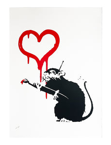 BANKSY (after) 'Love Rat' Screen Print (AP-3)