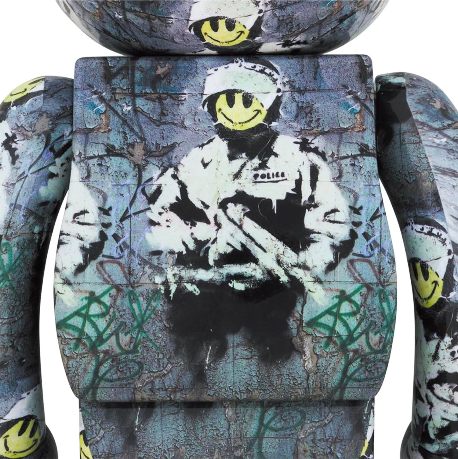 BANKSY (after) x Be@rbrick 'Riot Cop' 1000% Art Figure | Signari