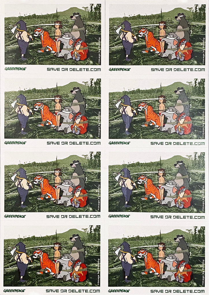 BANKSY 'Save or Delete' Greenpeace Campaign Decal (Full Sheet)