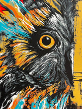 Load image into Gallery viewer, BASK x MEGGS &#39;Iron Pueo&#39; 7-Color Screen Print - Signari Gallery 