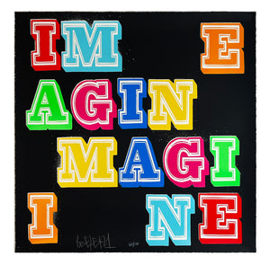 BEN EINE 'Imagine' 9-Color Screen Print