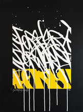 Load image into Gallery viewer, BISCO SMITH &#39;Forever Forward&#39; (white-on-black) Screen Print (18)