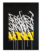 Load image into Gallery viewer, BISCO SMITH &#39;Forever Forward&#39; (white-on-black) Screen Print (18)
