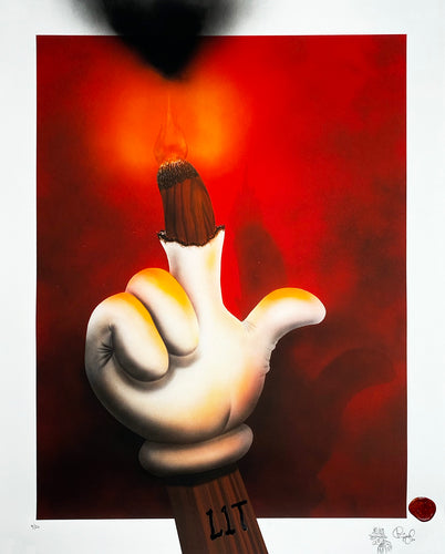 BRETT CRAWFORD 'L1T' Hand-Embellished Archival Pigment Print