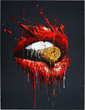 Load image into Gallery viewer, BRUSK &#39;Bullet in Your Mouth&#39; Framed Lithograph Print