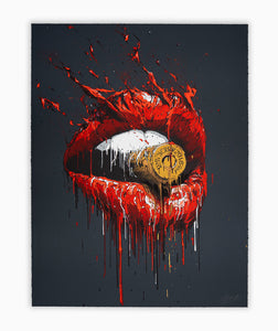 BRUSK 'Bullet in Your Mouth' Framed Lithograph Print