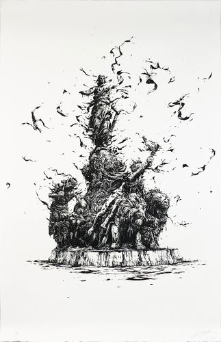 BRUSK 'Triomphe De La Republique' Lithograph Print